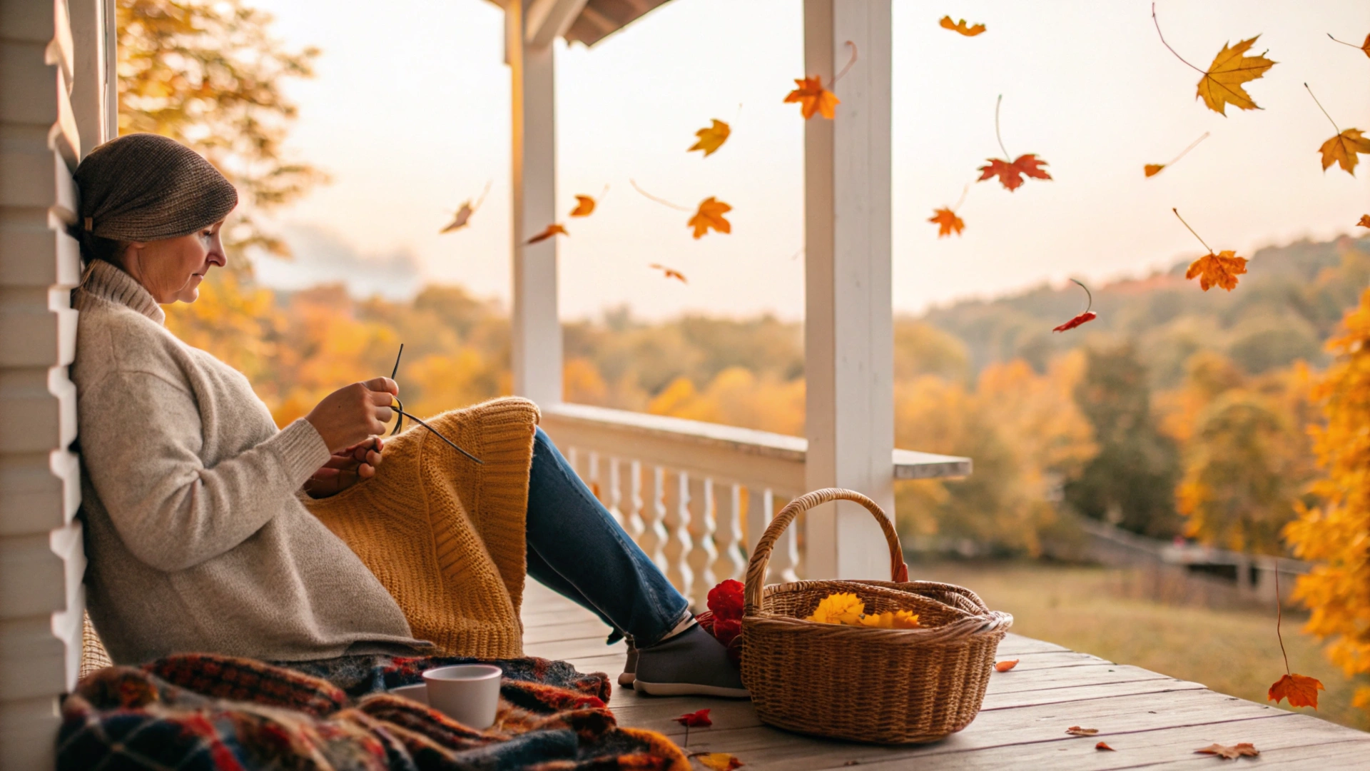 Porch Knitting Session