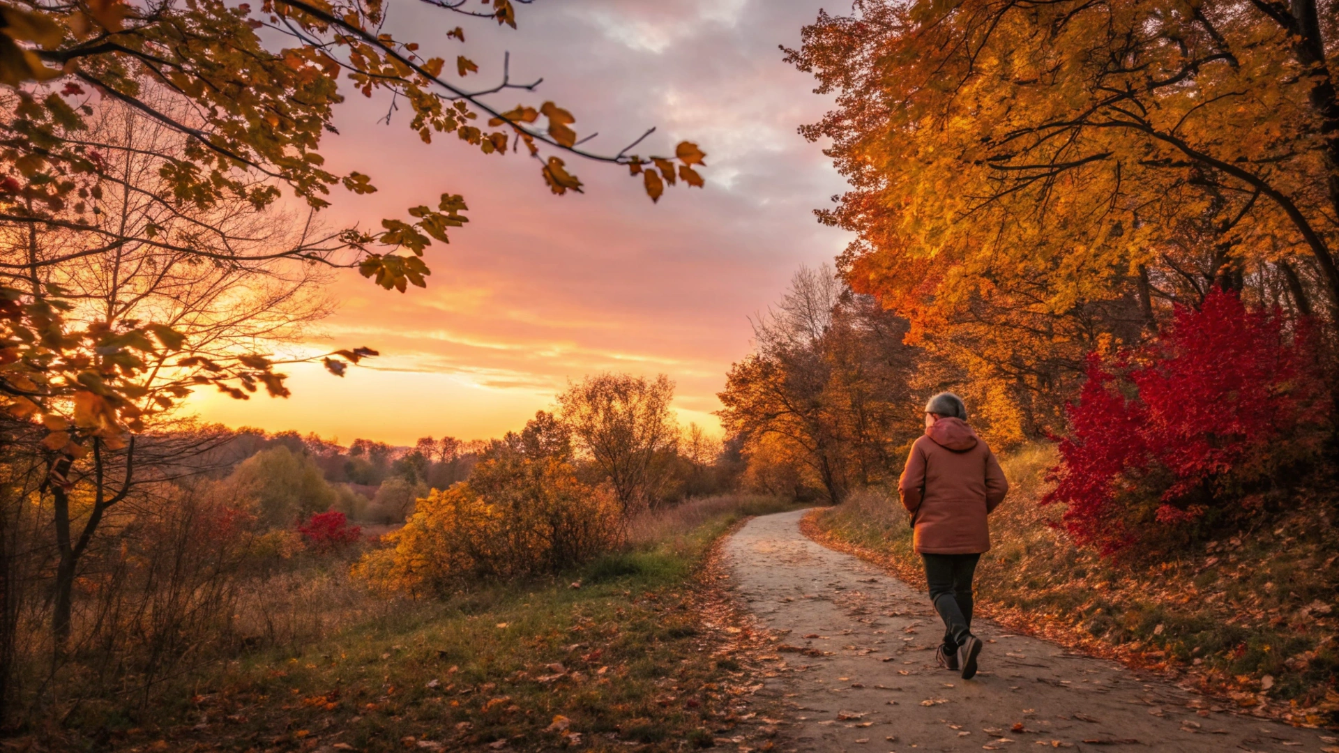 Autumn Sunset Walk