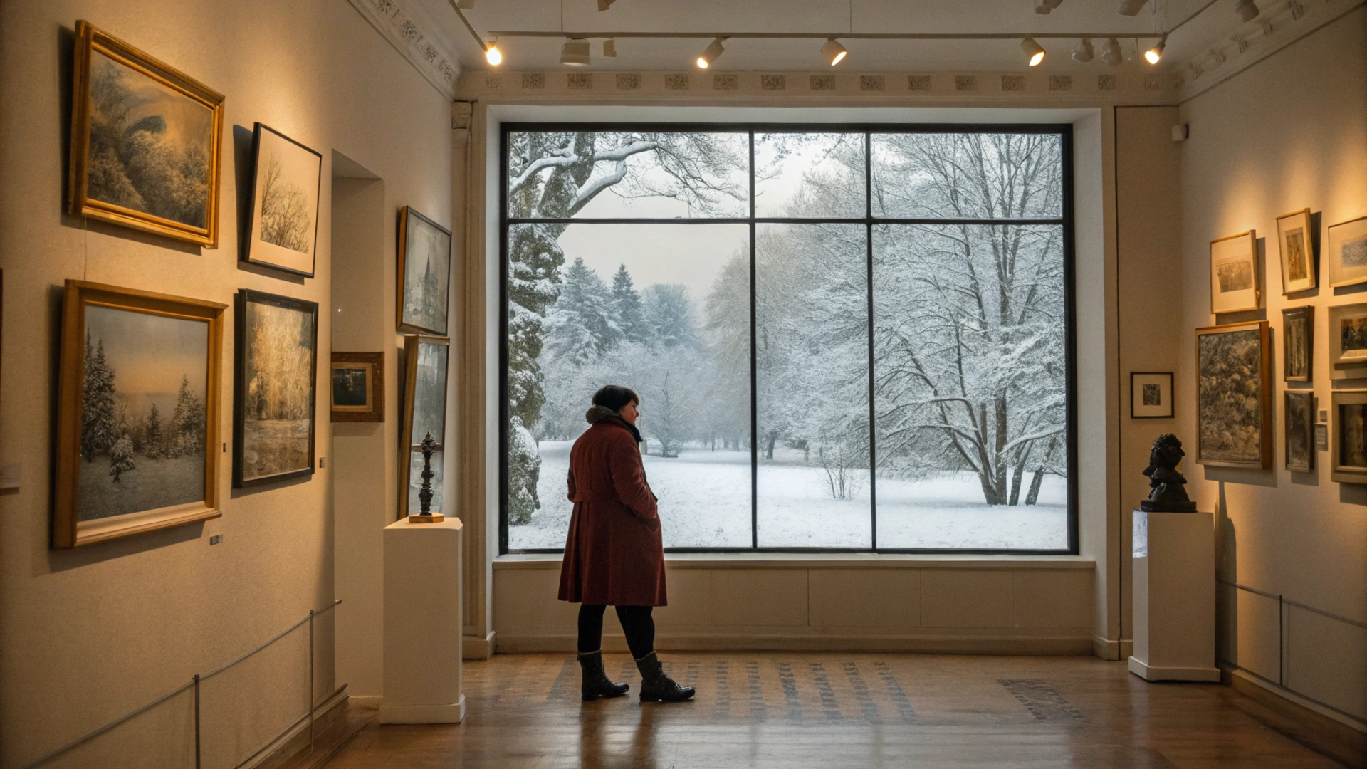 Winter Indoor Art Gallery Visit