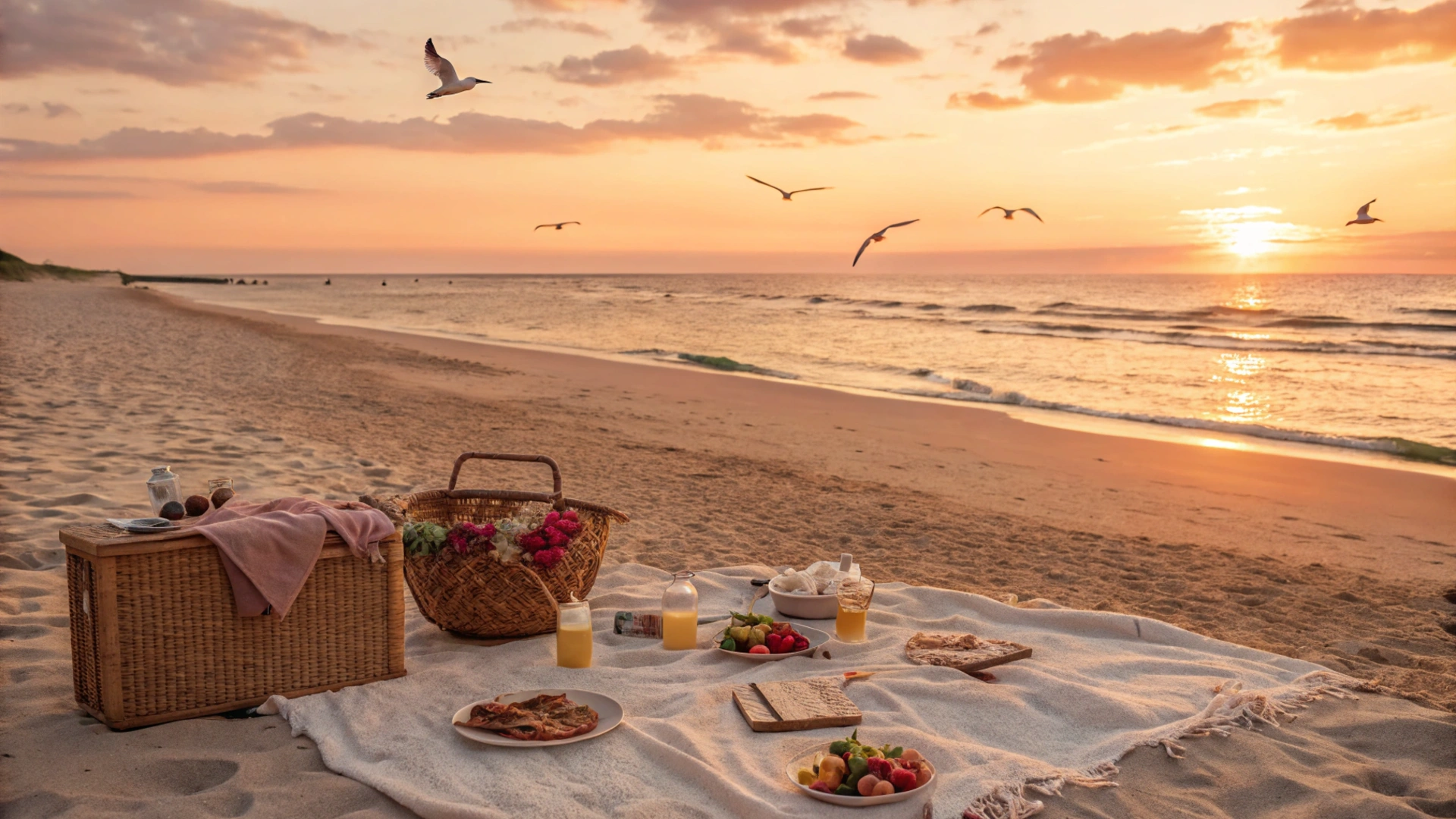 Bucket List Summer Coastal Sunset Picnic