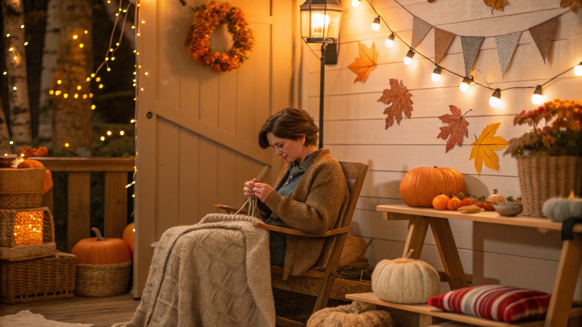 Autumn Indoor Knitting Class