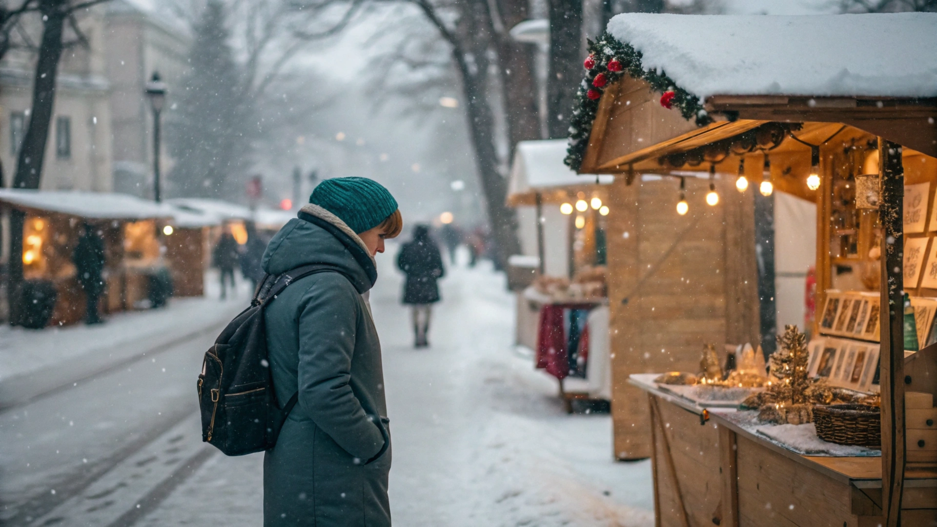 Winter Snowy Craft Fair