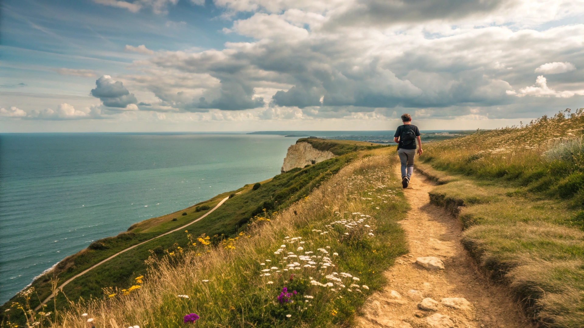Summer Coastal Cliff Walk