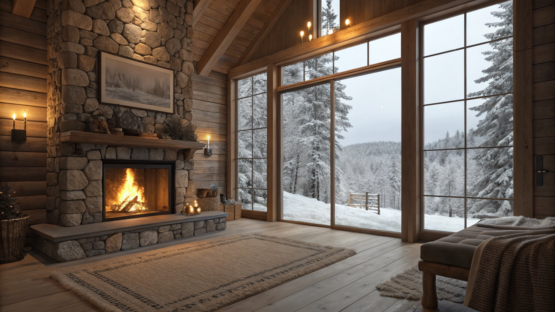 Winter Cozy Cabin Stay