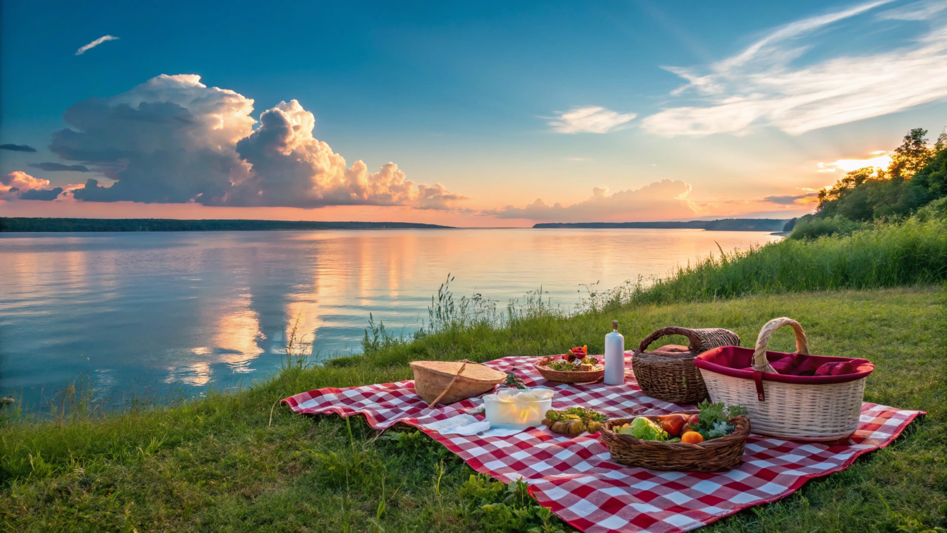 Summer Lakeside Picnic