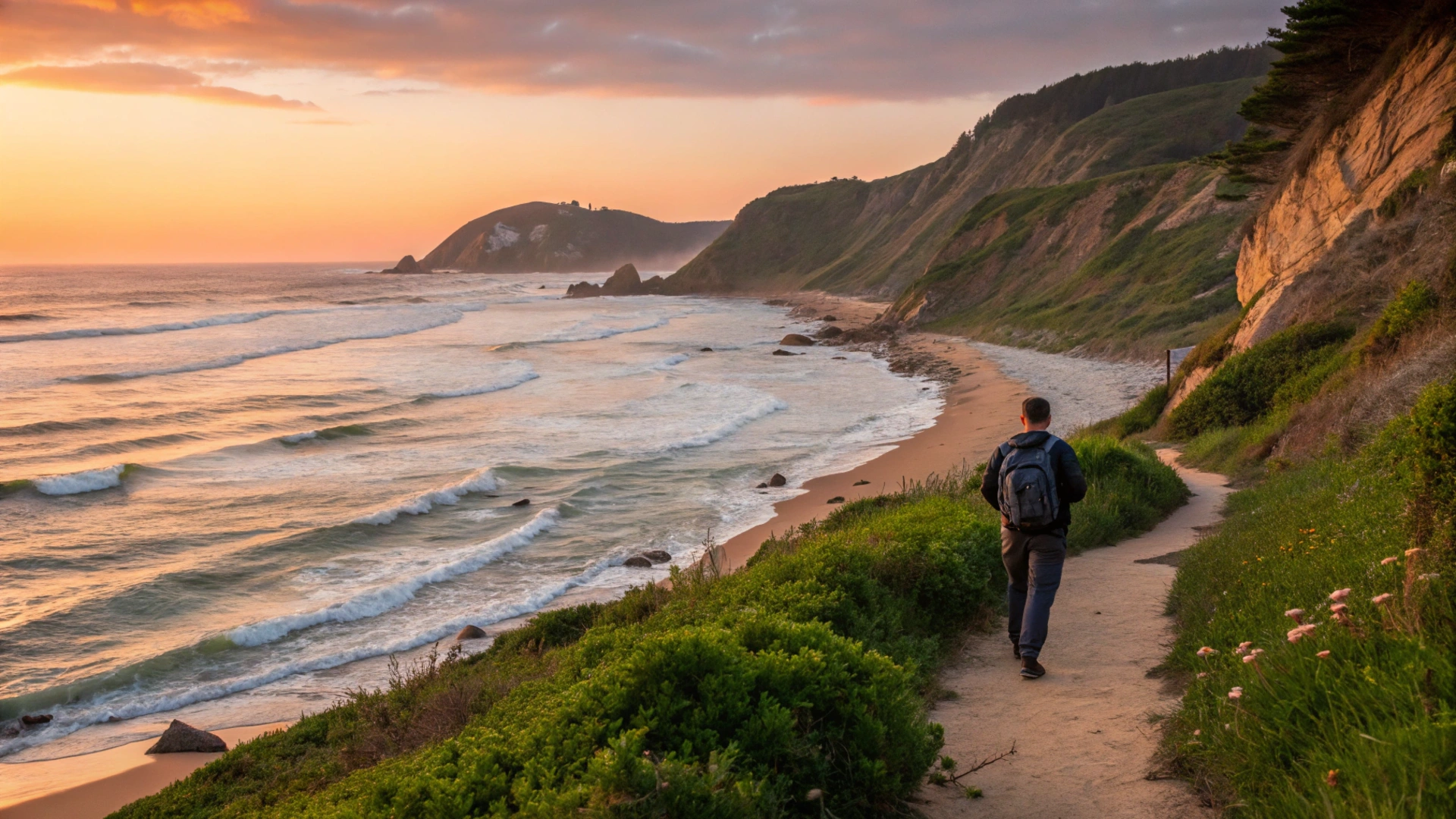 Summer Coastal Sunset Hike