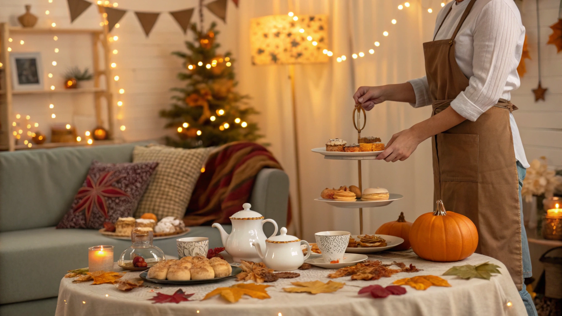 Autumn Indoor Tea Party