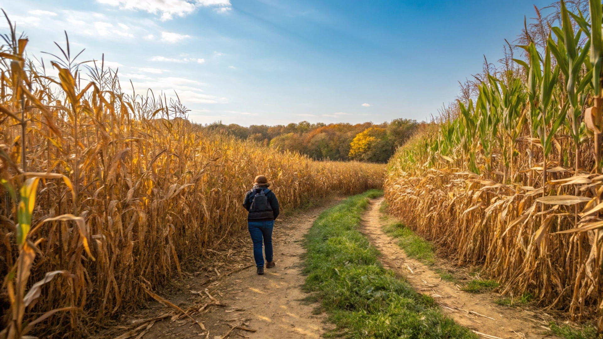 Autumn Corn Maze Adventure