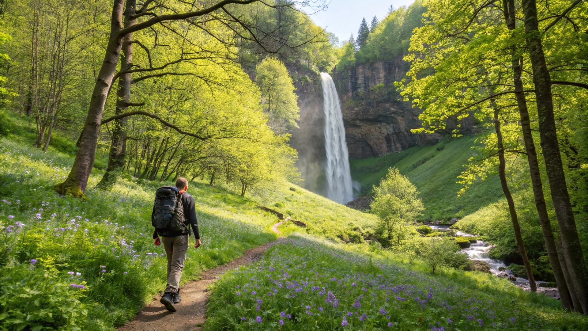 Spring Waterfall Hike