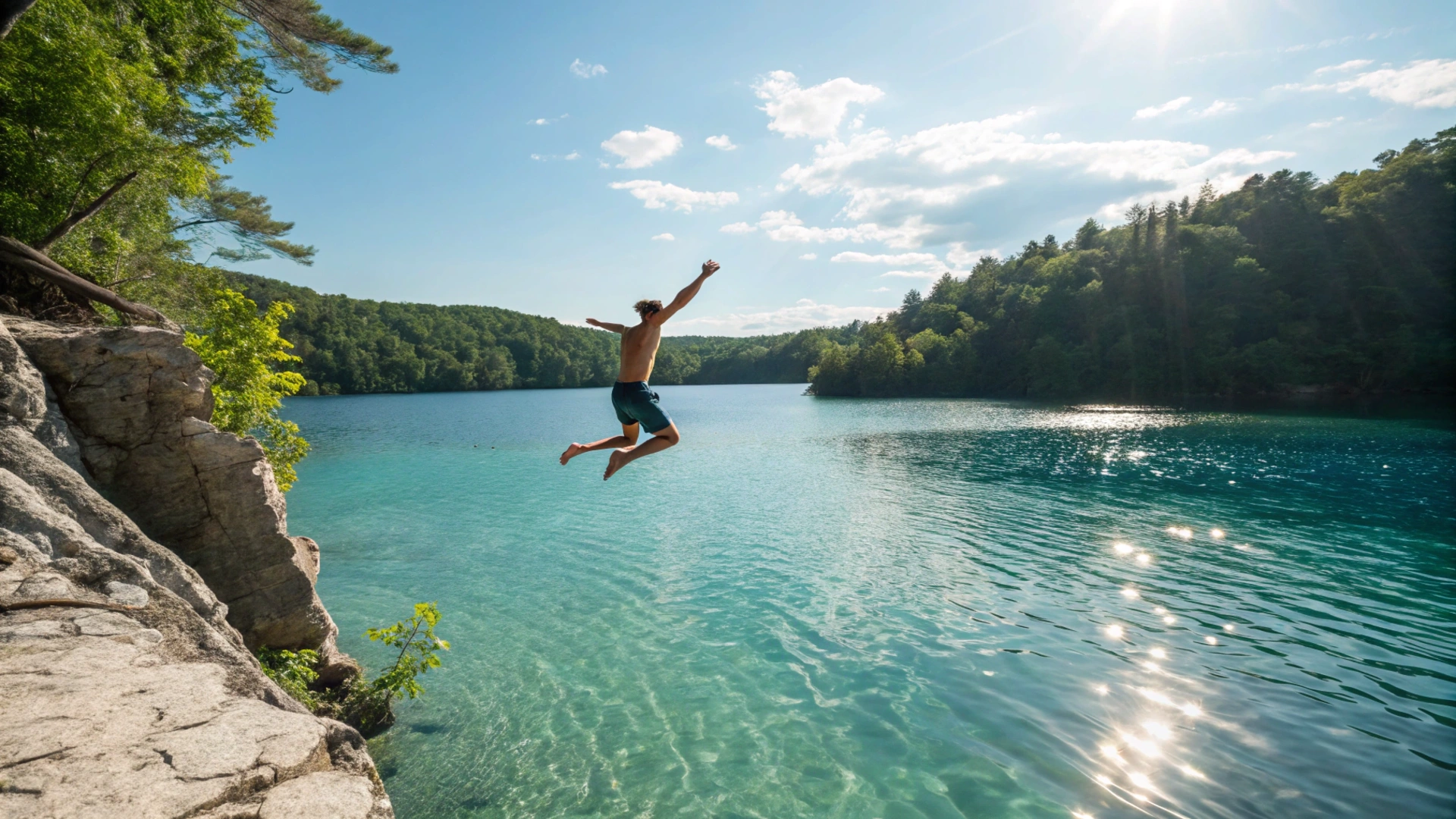 Summer Cliff Diving