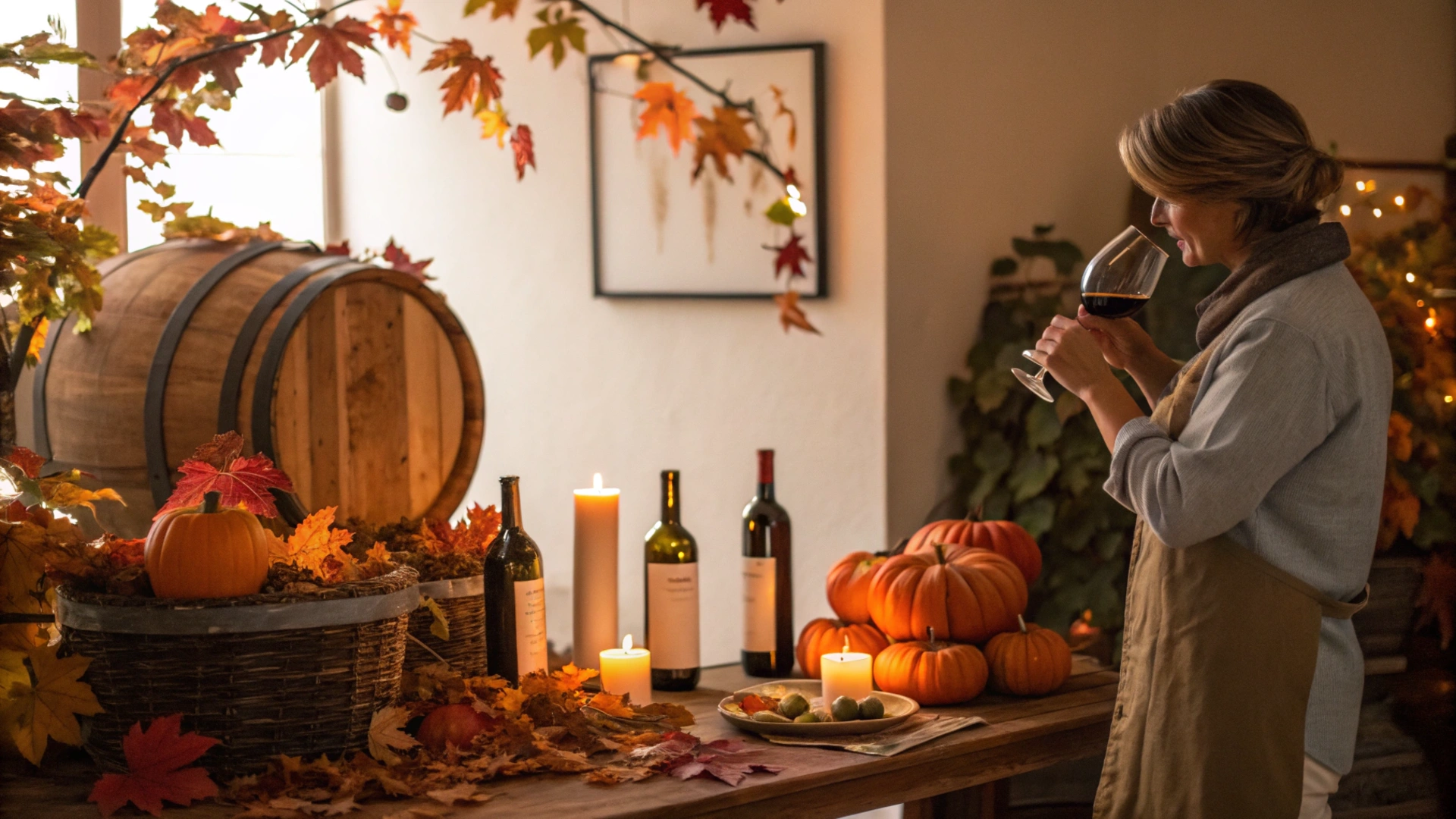 Autumn Indoor Wine Tasting