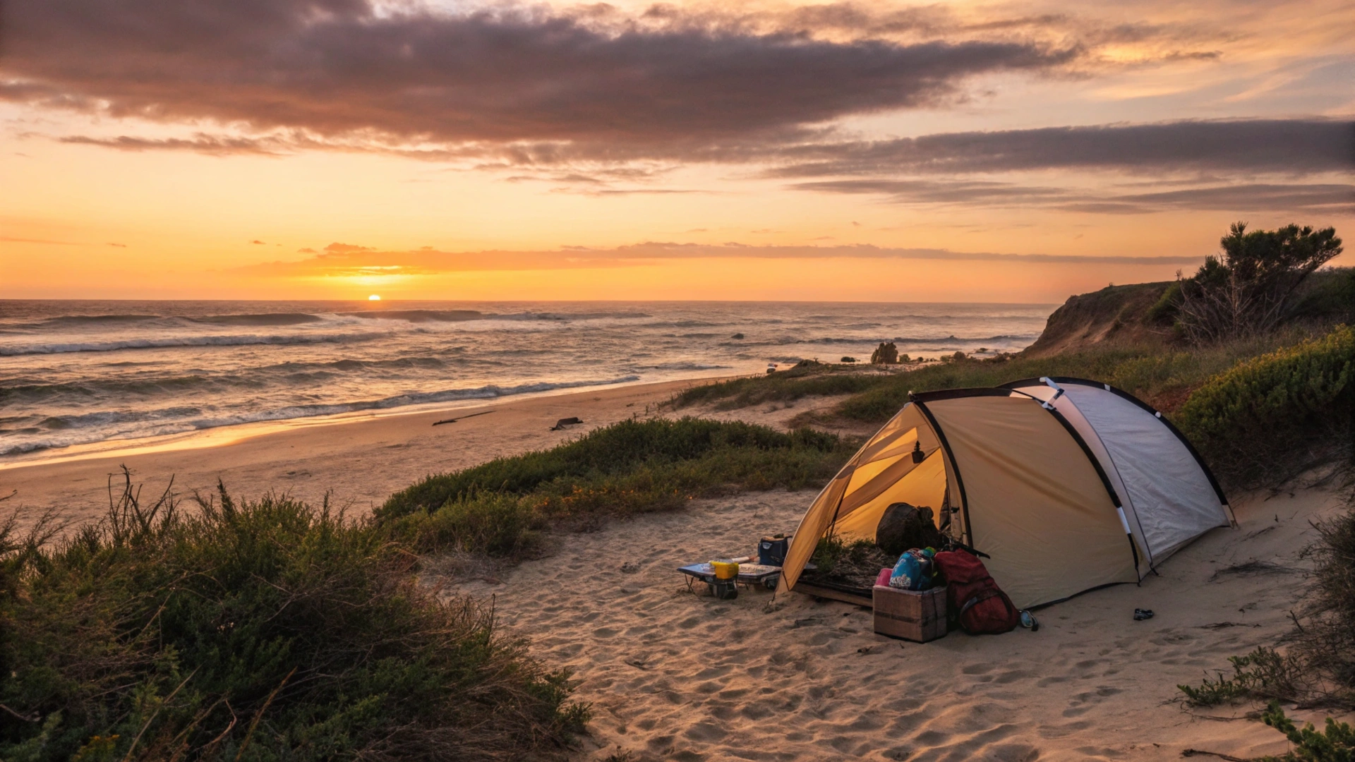 Summer Coastal Camping