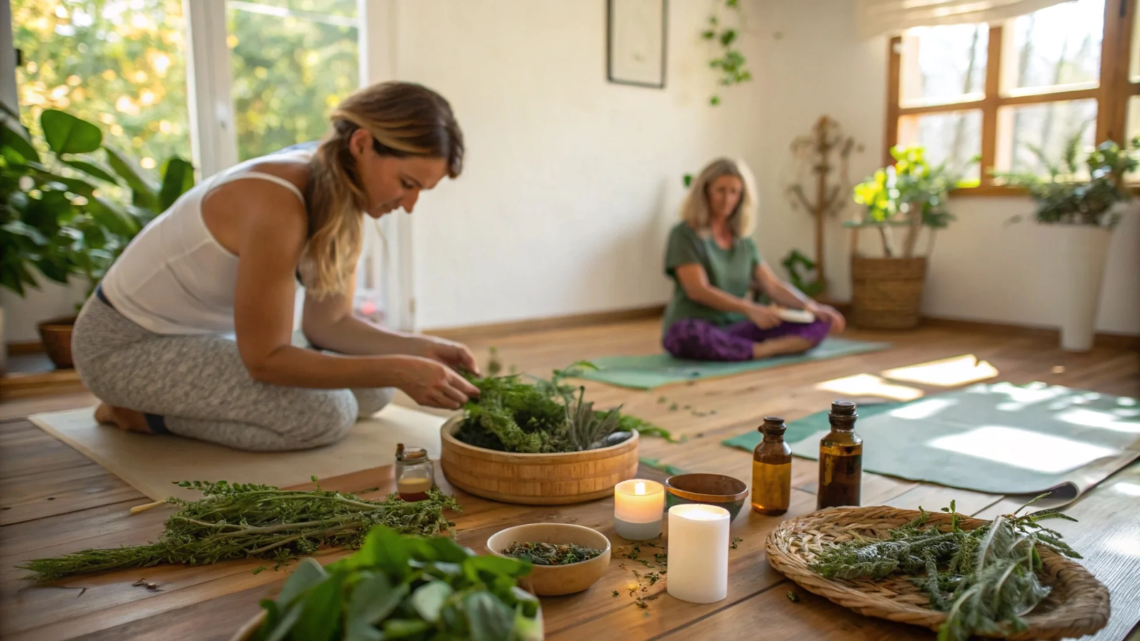 Herbal Crafting and Yoga