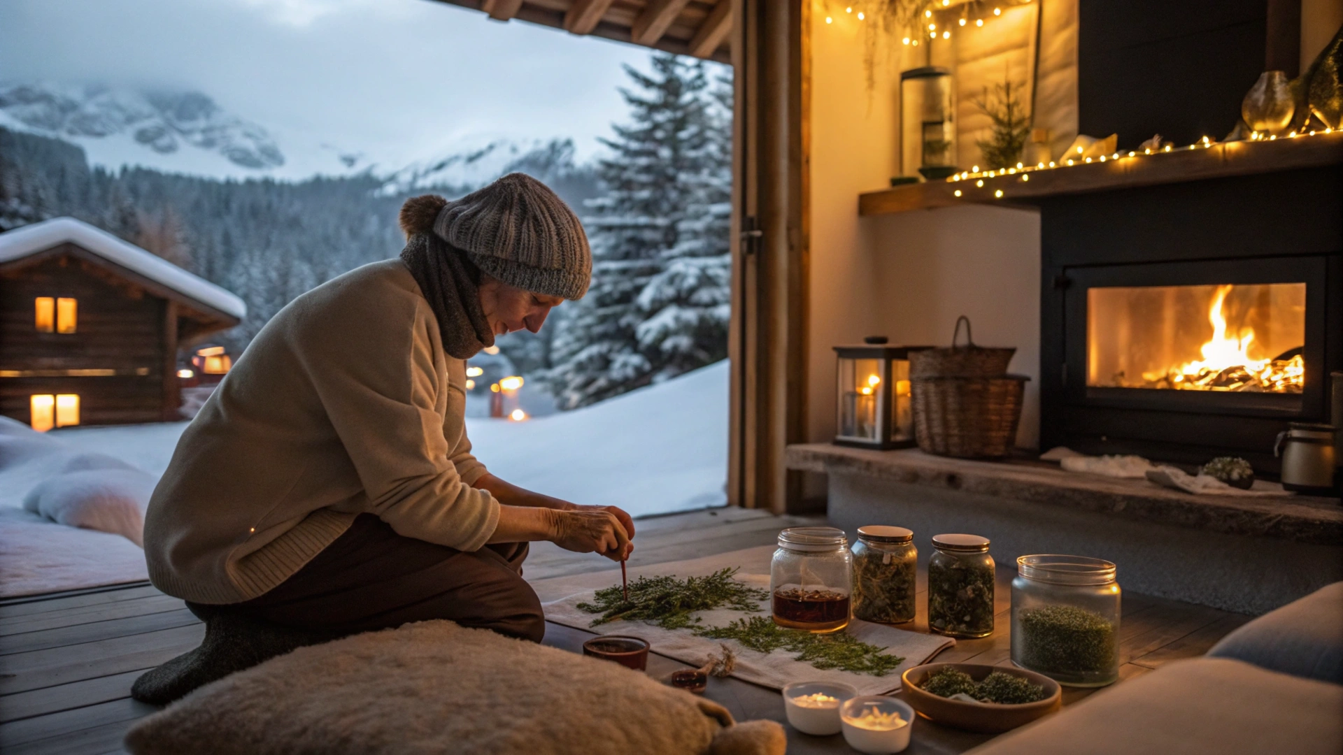 Luxury Fireside Spa and Herbal Crafting