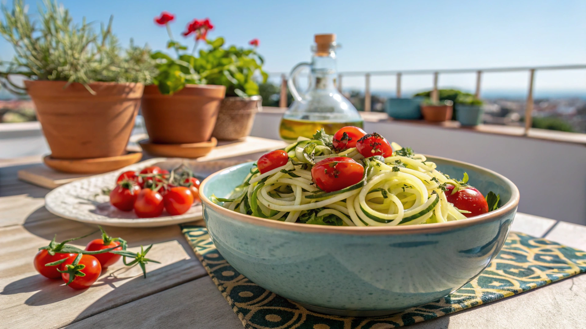 Summer Zucchini Noodle Bowl