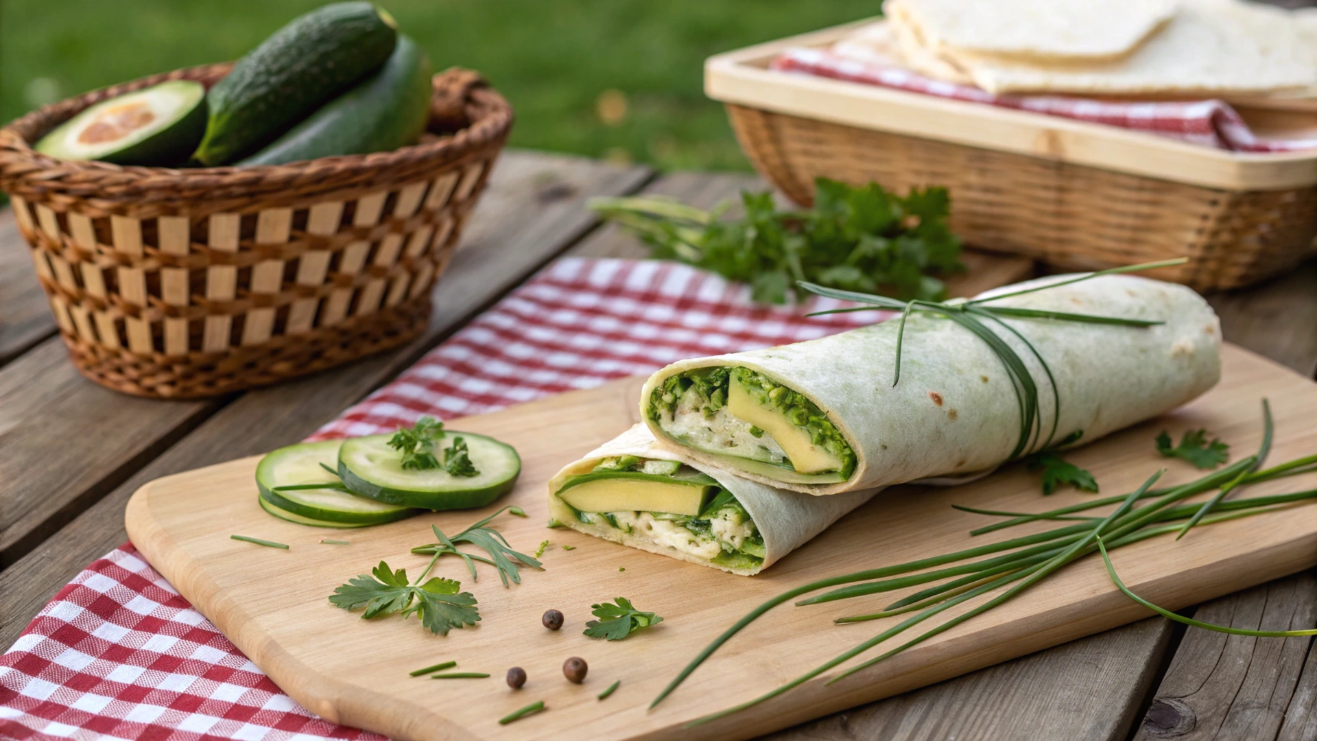 Summer Cucumber Avocado Wrap
