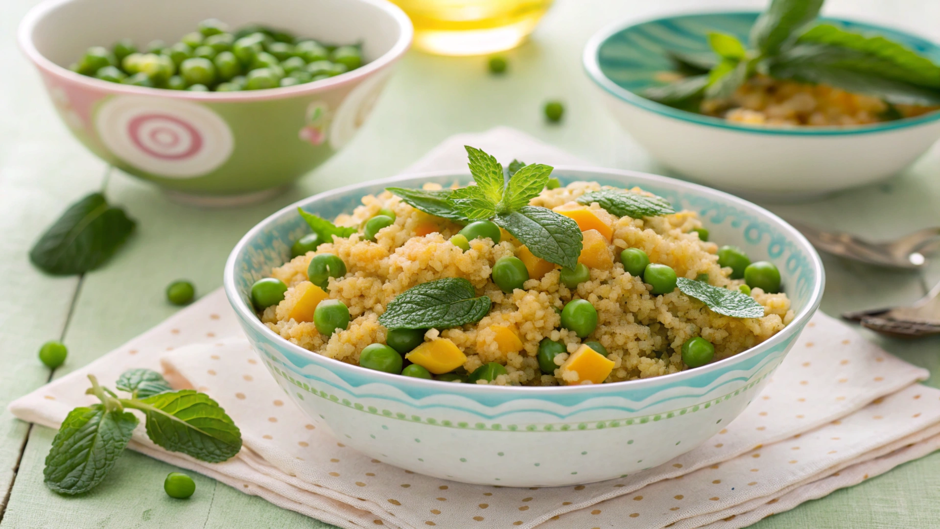 Spring Mint Pea Quinoa