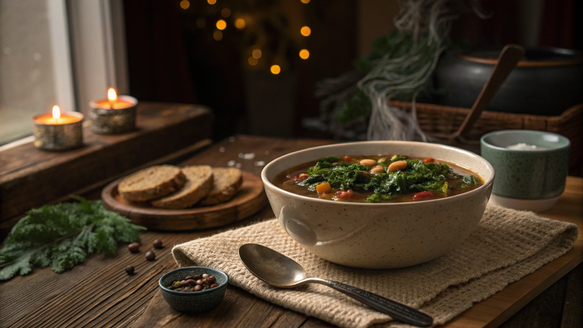 Winter Kale Bean Soup
