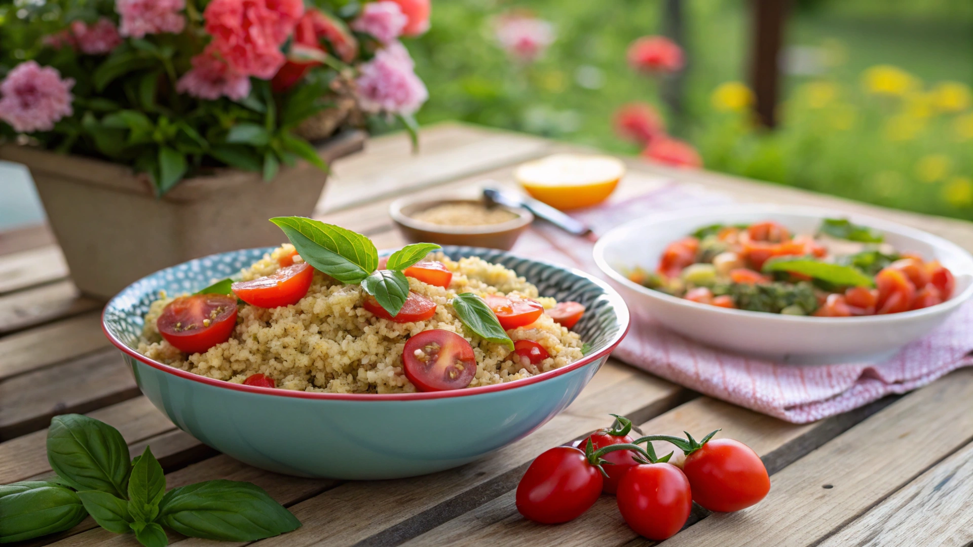 Summer Tomato Basil Quinoa