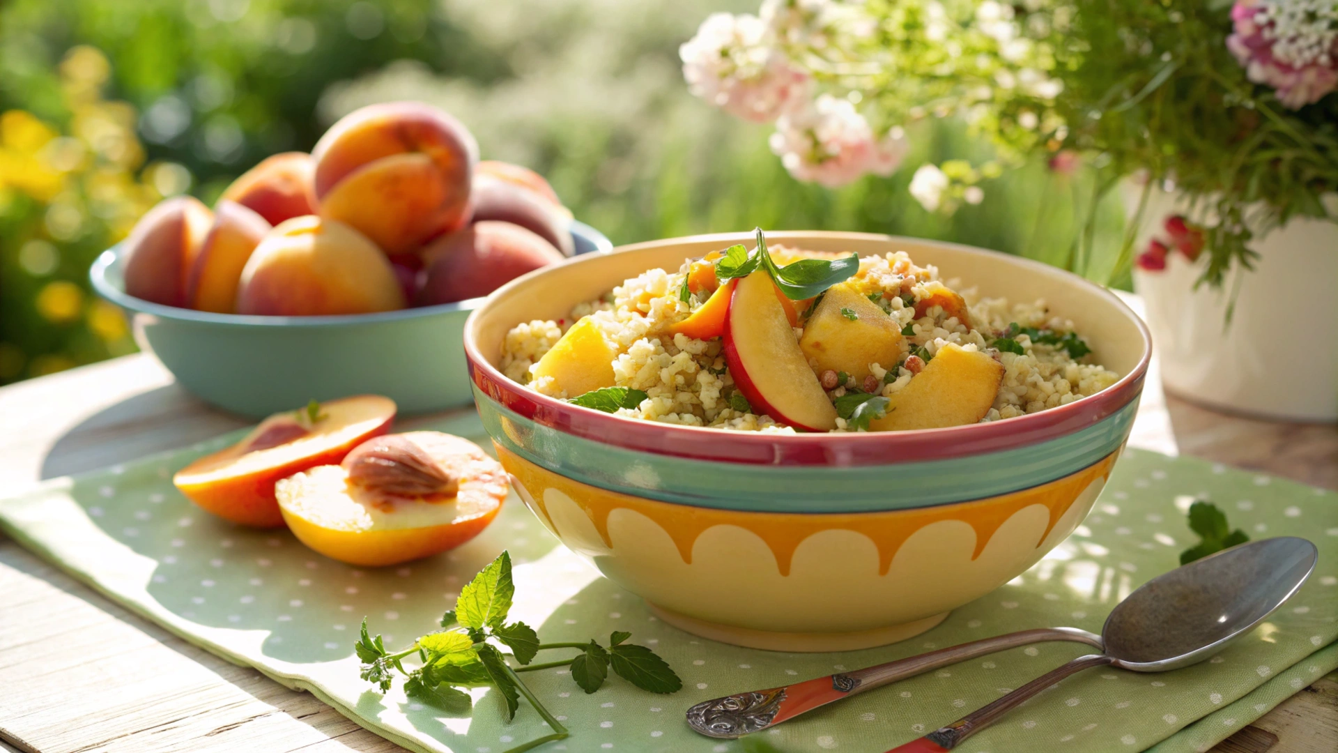 Summer Nectarine Quinoa Bowl
