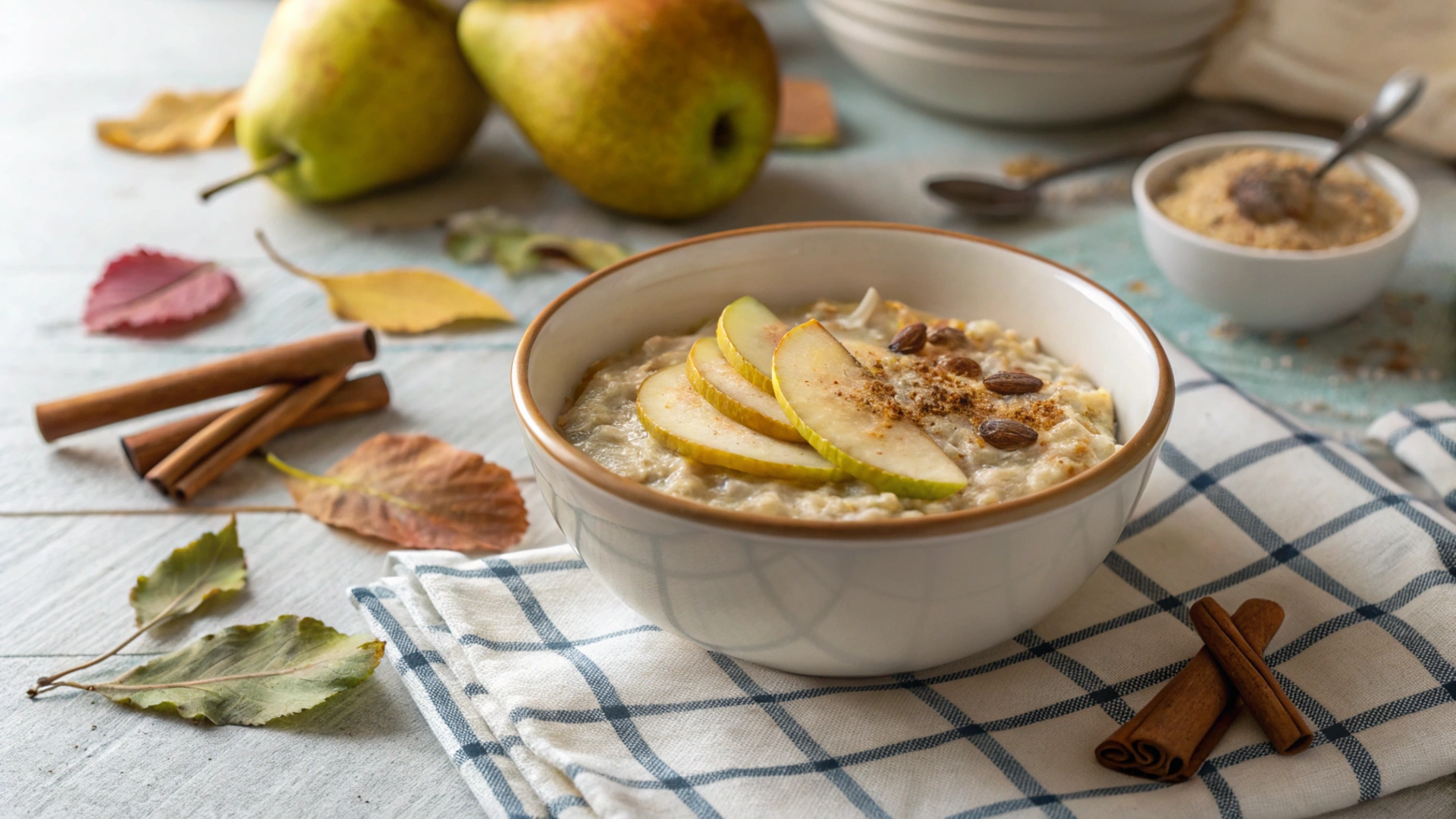 Autumn Pear Oatmeal Bowl