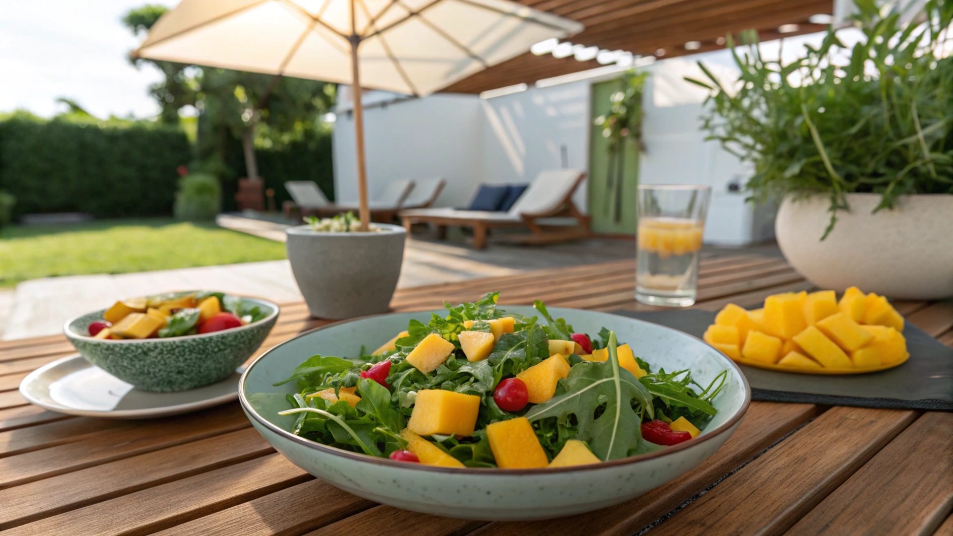 Summer Mango Arugula Salad