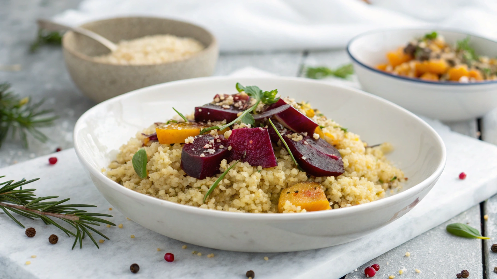 Winter Roasted Beet Quinoa