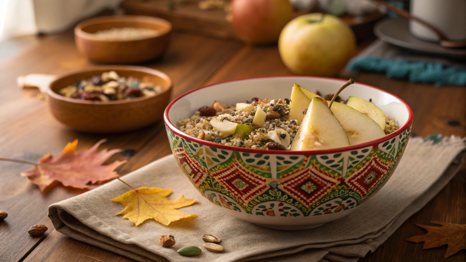 Autumn Pear Quinoa Bowl