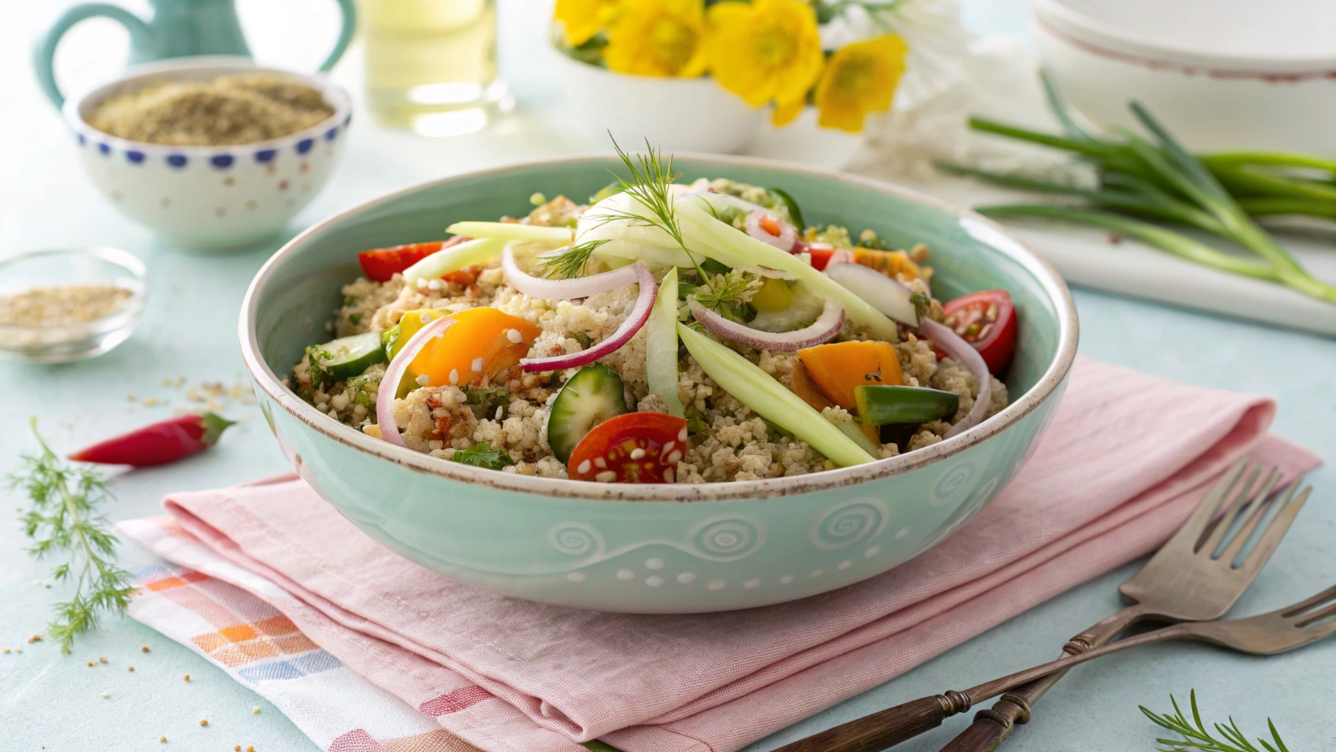 Spring Fennel Quinoa Salad
