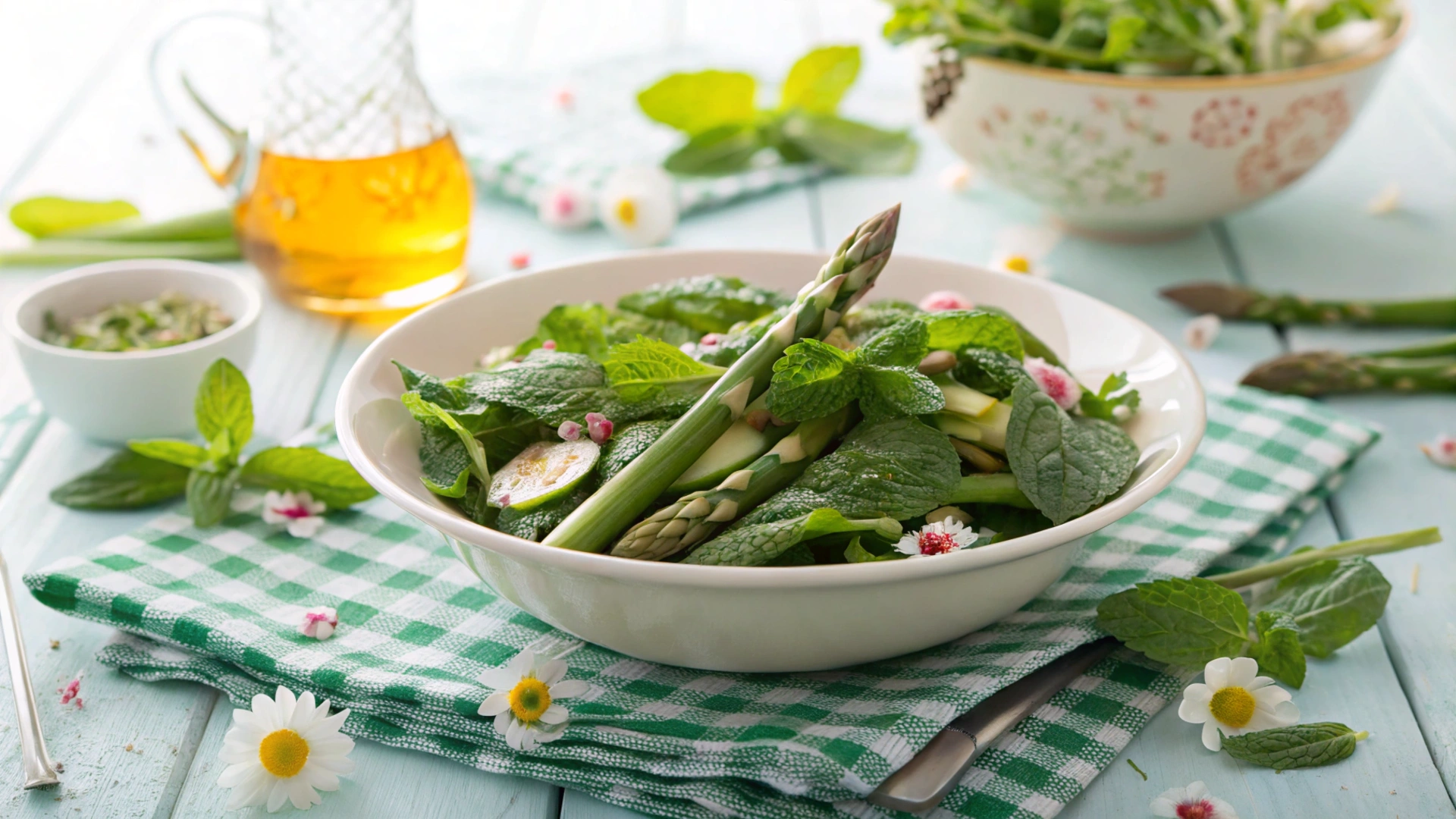 Spring Leek Asparagus Quinoa