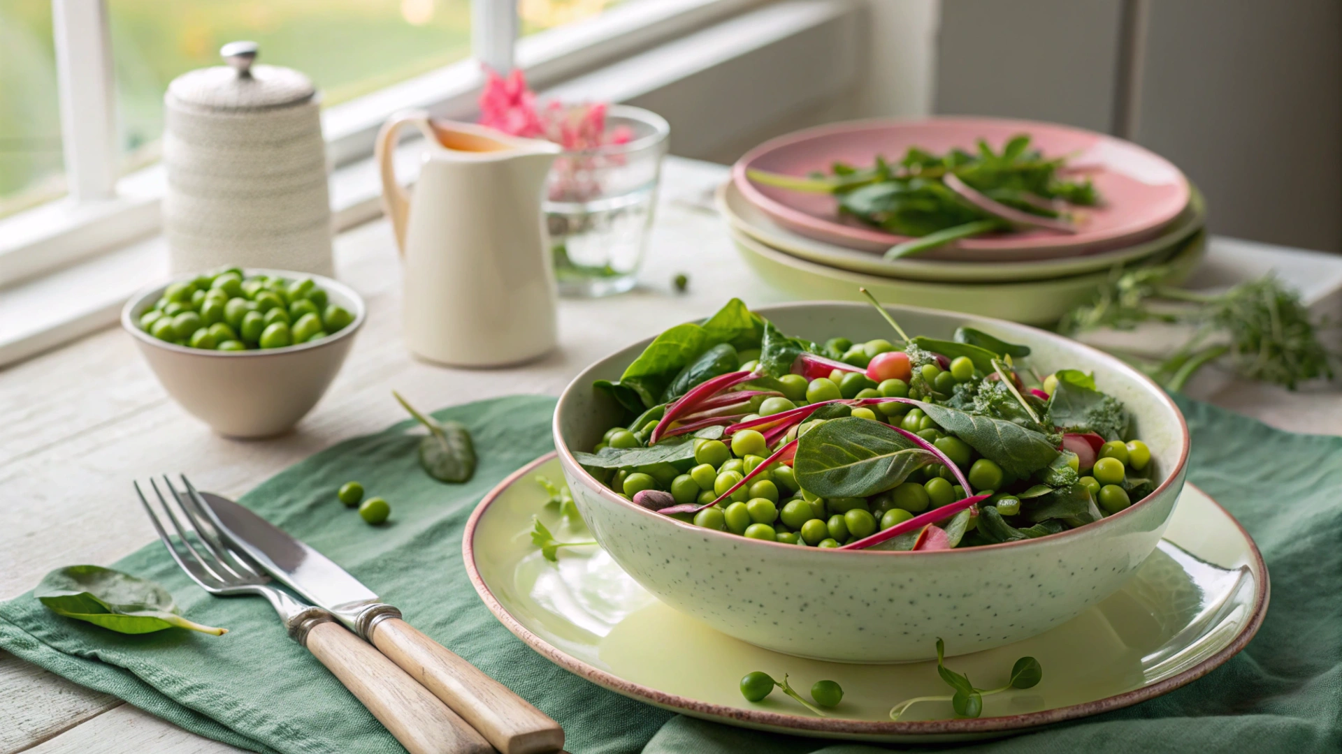 Spring Chard Herb Salad