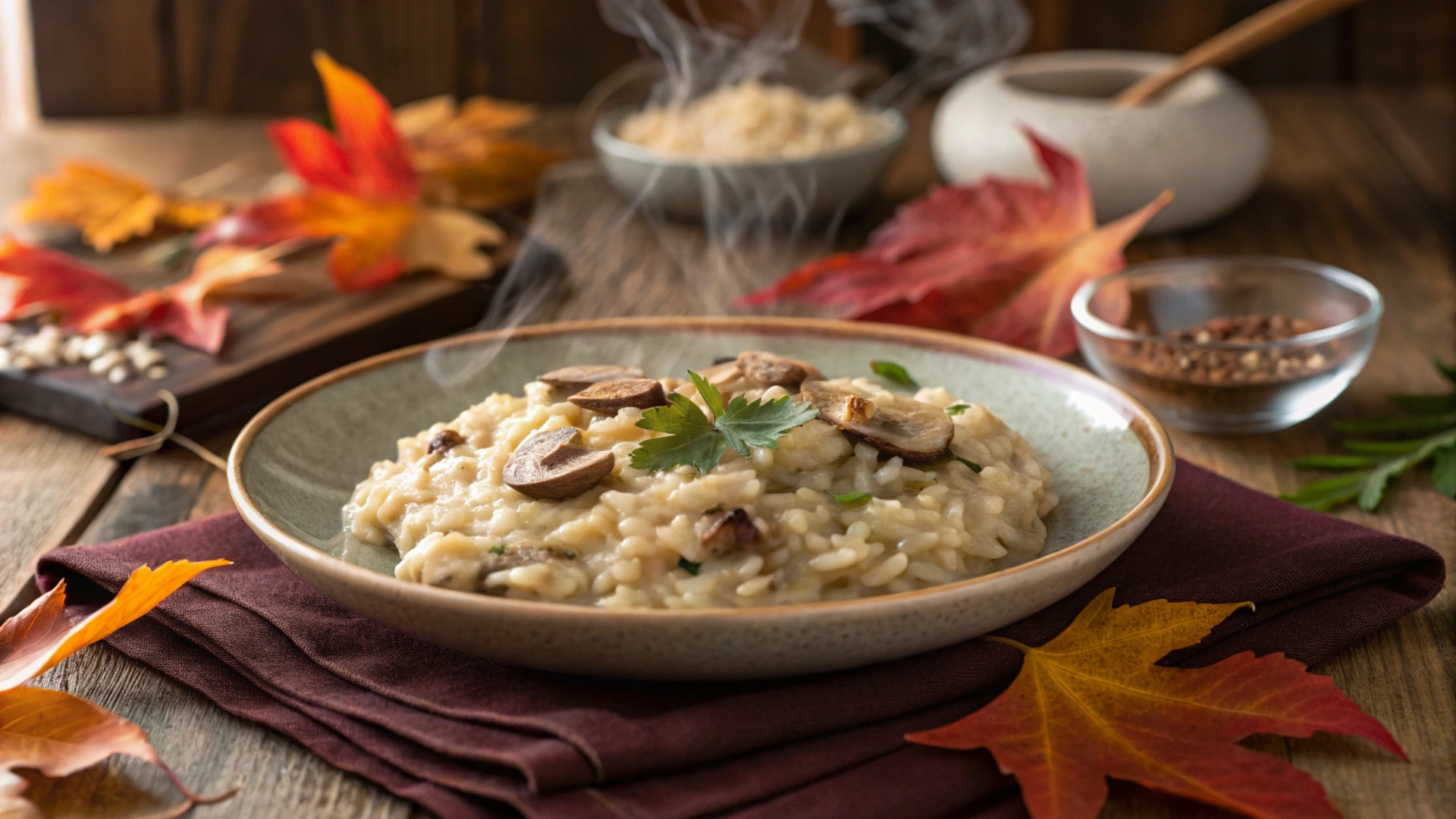 Autumn Mushroom Risotto