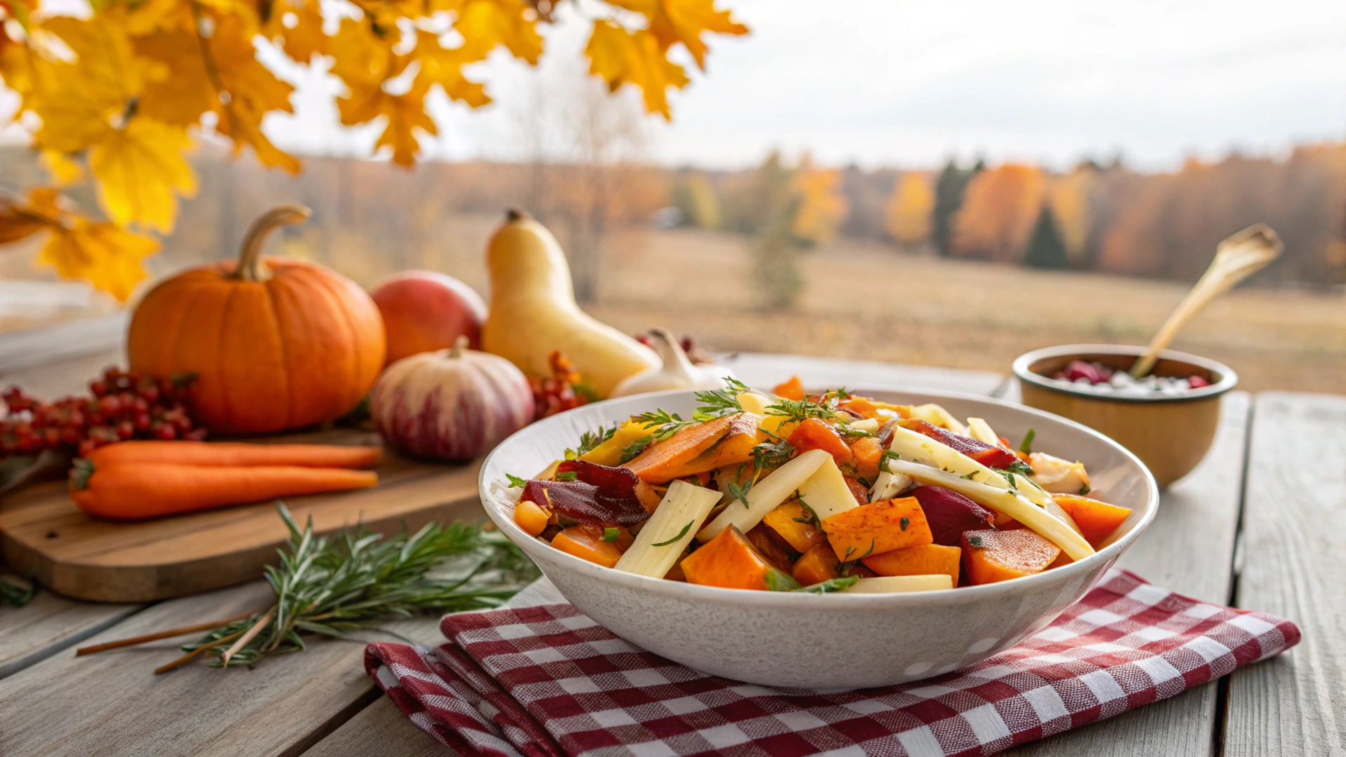 Autumn Pumpkin Spinach Bowl