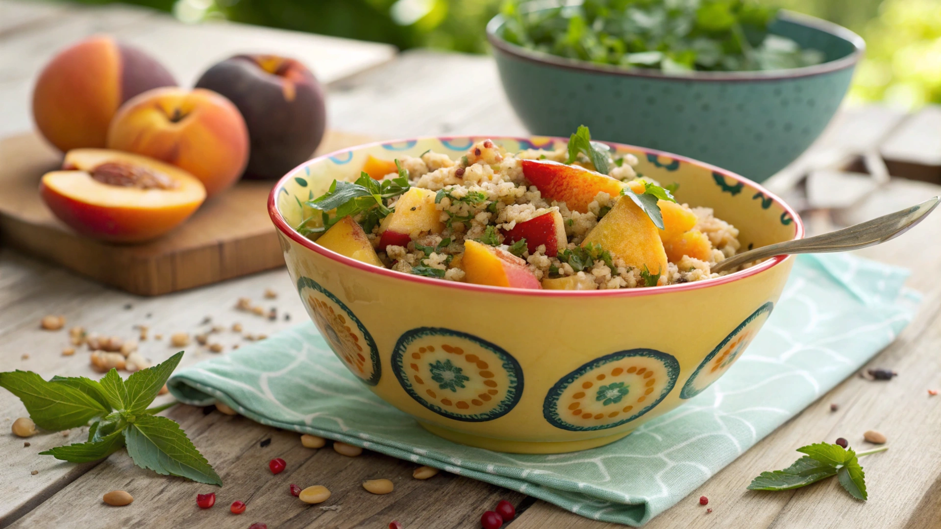 Summer Grilled Eggplant Quinoa