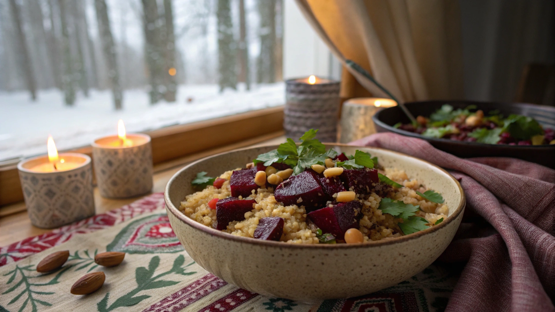 Winter Chickpea Quinoa Bowl