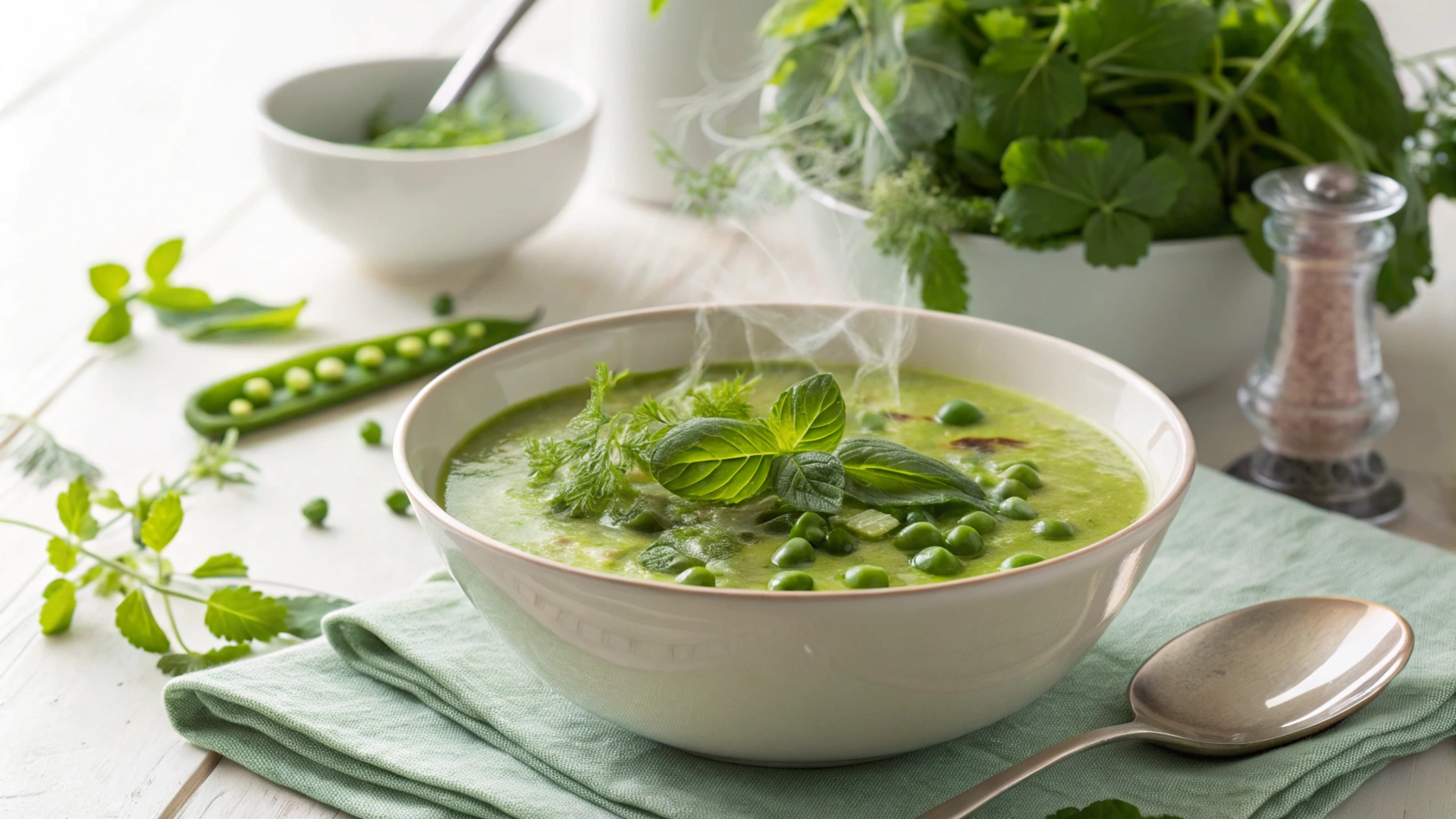 Spring Mint Pea Soup