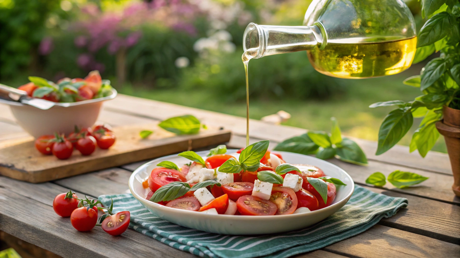 Summer Tomato Basil Salad