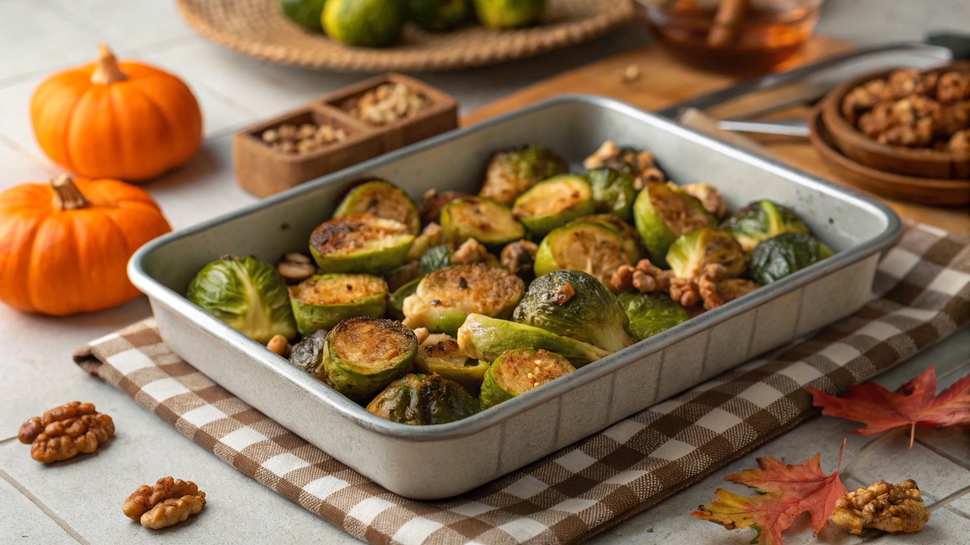 Autumn Brussels Sprout Roast