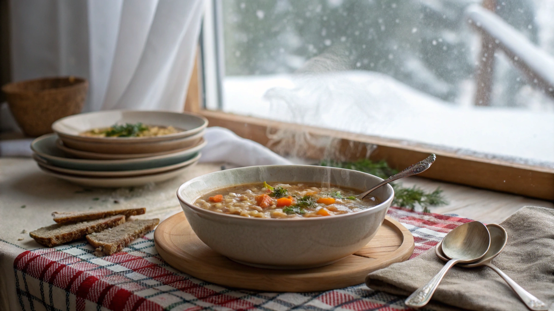 Winter Barley Vegetable Soup