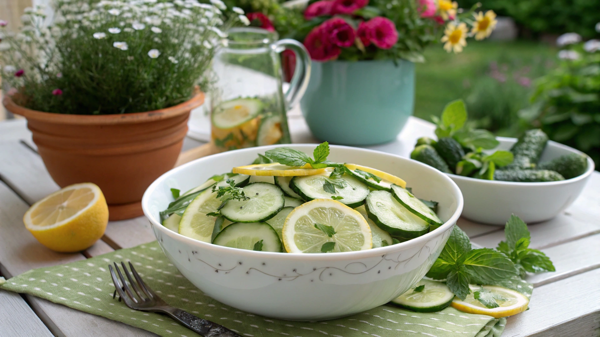 Summer Cucumber Mint Salad