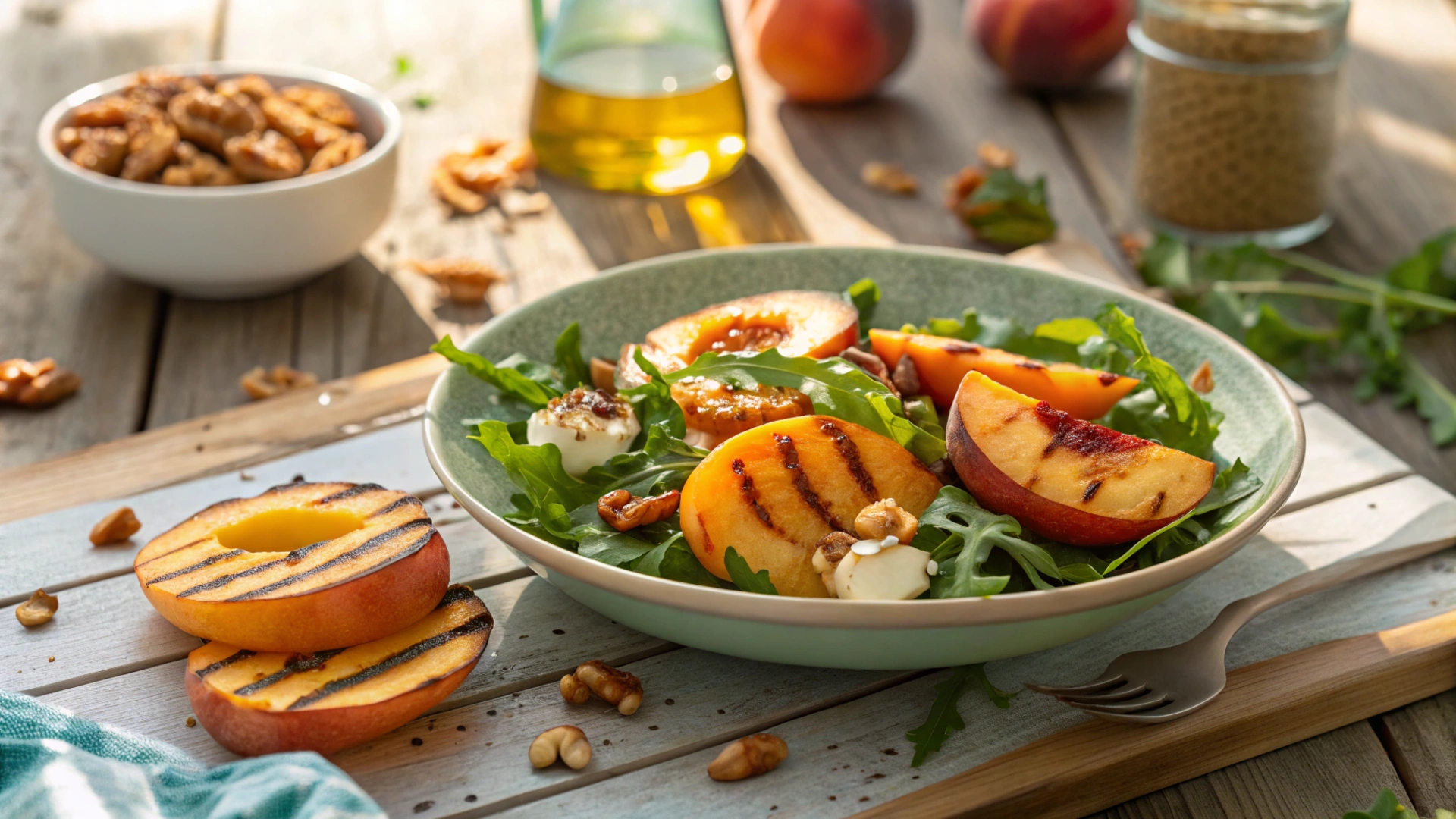 Summer Grilled Peach Salad