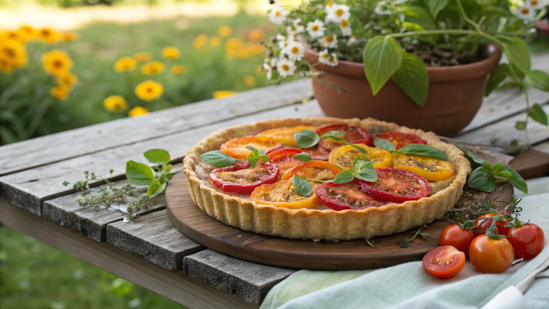 Summer Heirloom Tomato Tart