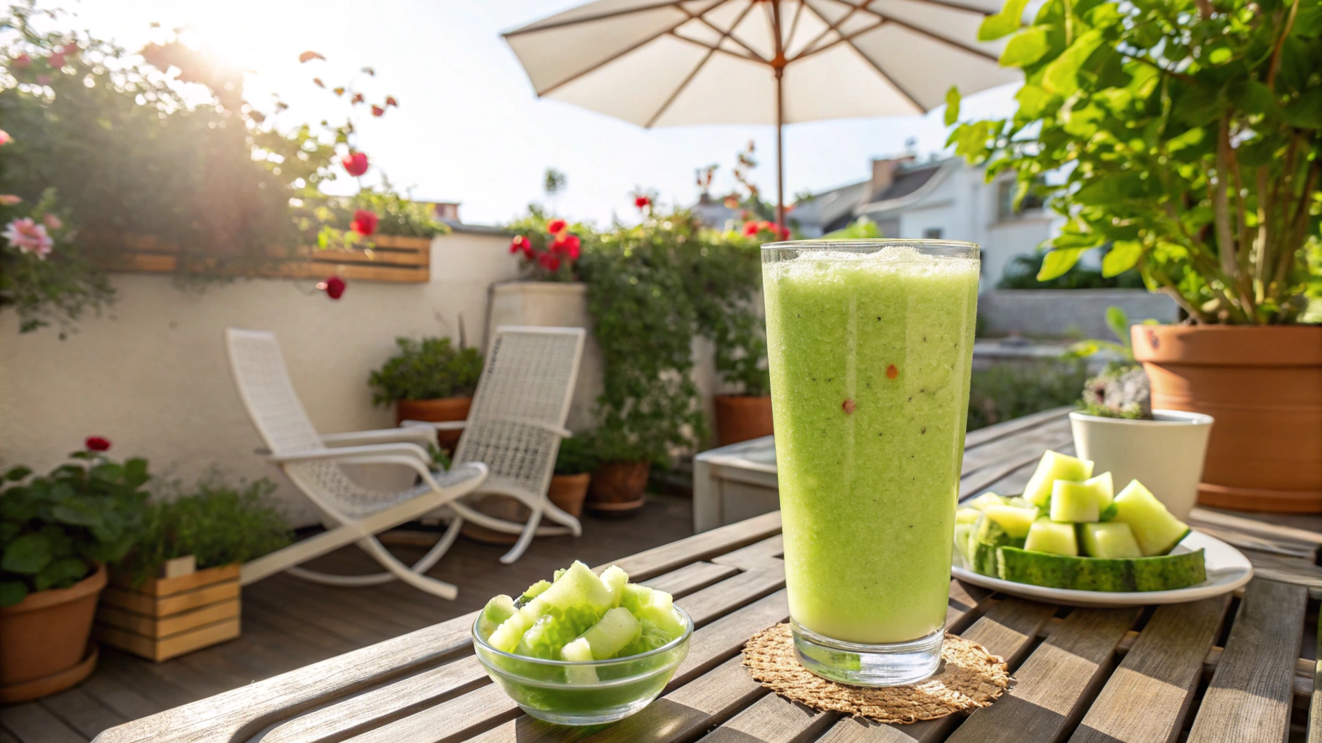 Summer Melon Mint Smoothie