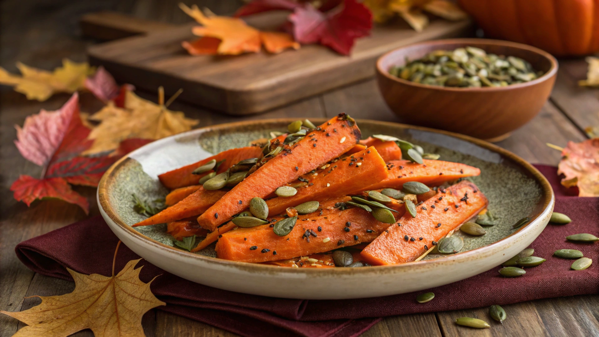 Autumn Roasted Carrot Salad
