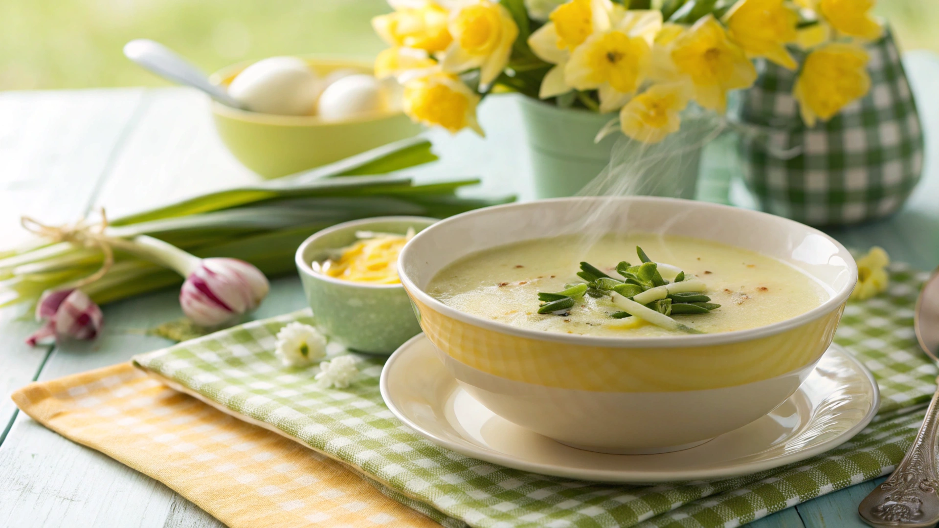 Spring Leek Potato Soup