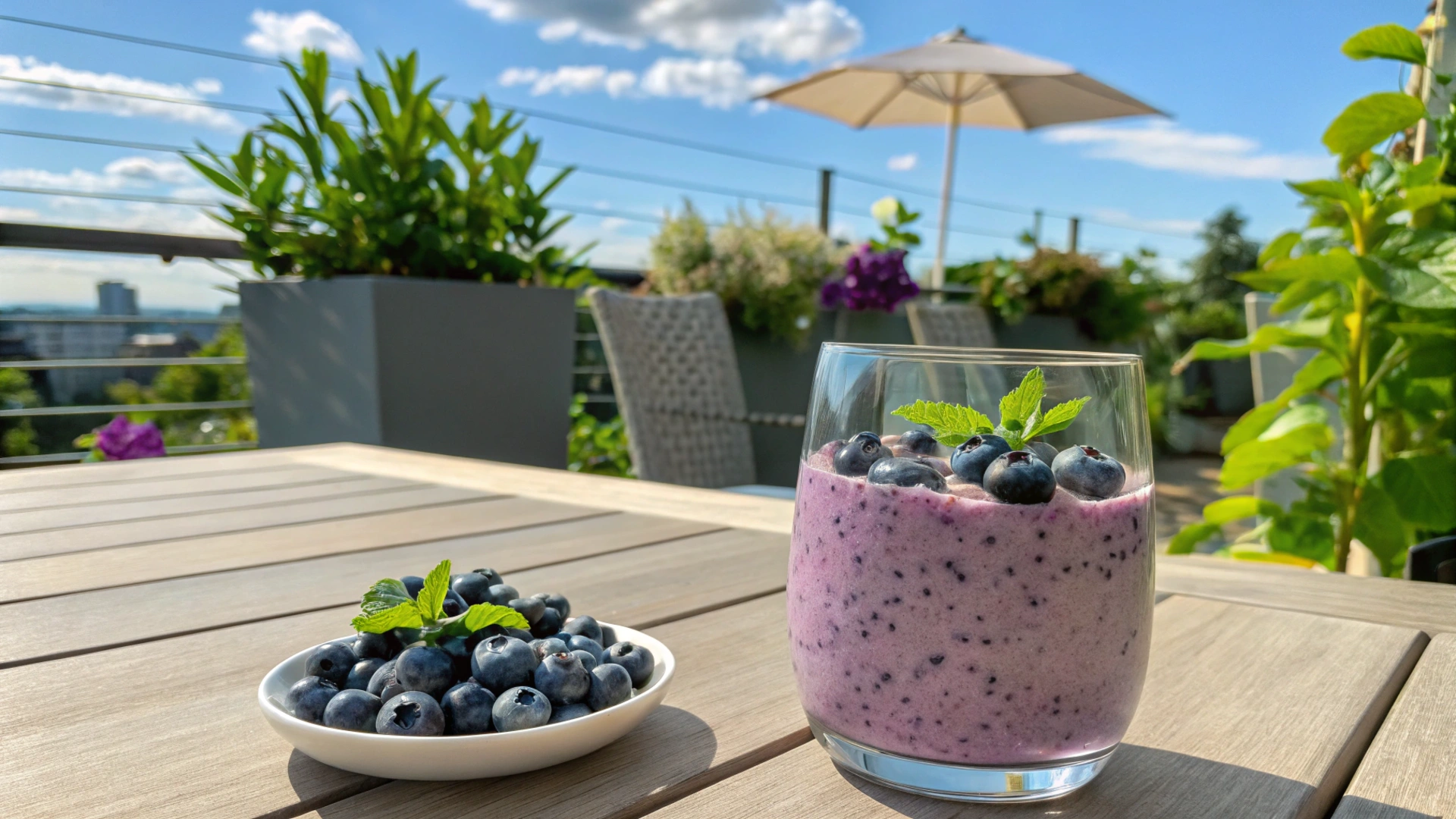 Summer Blueberry Chia Pudding