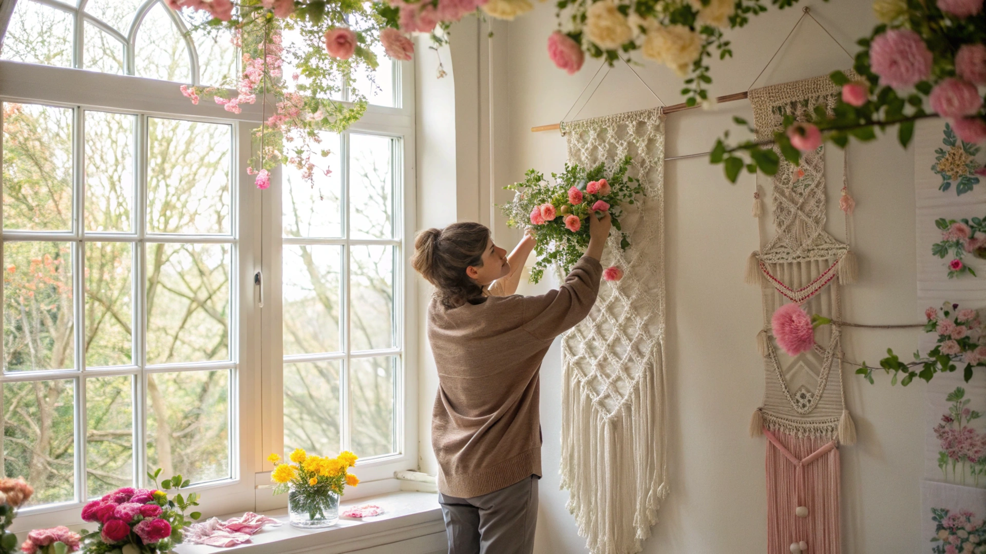 Spring Macramé Wall Art