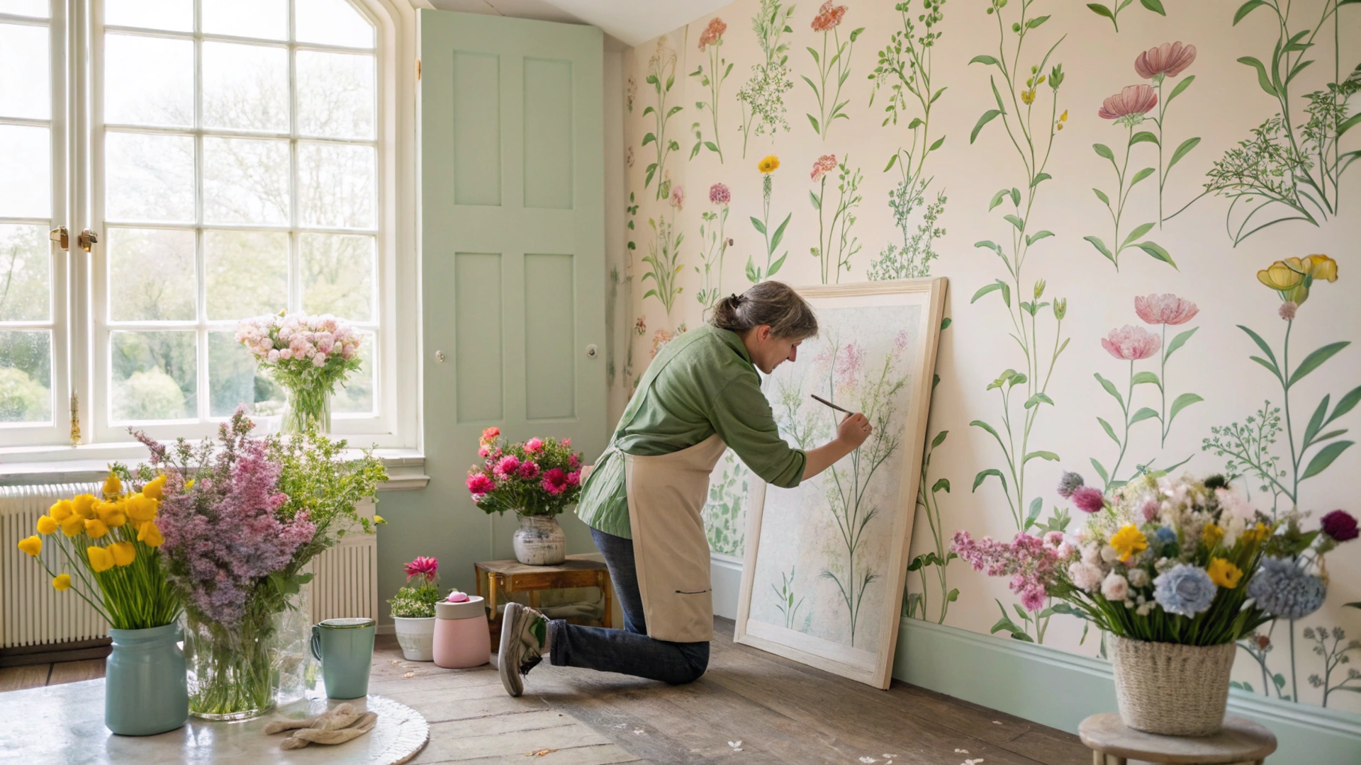 Spring Flower Pressed Wall Art
