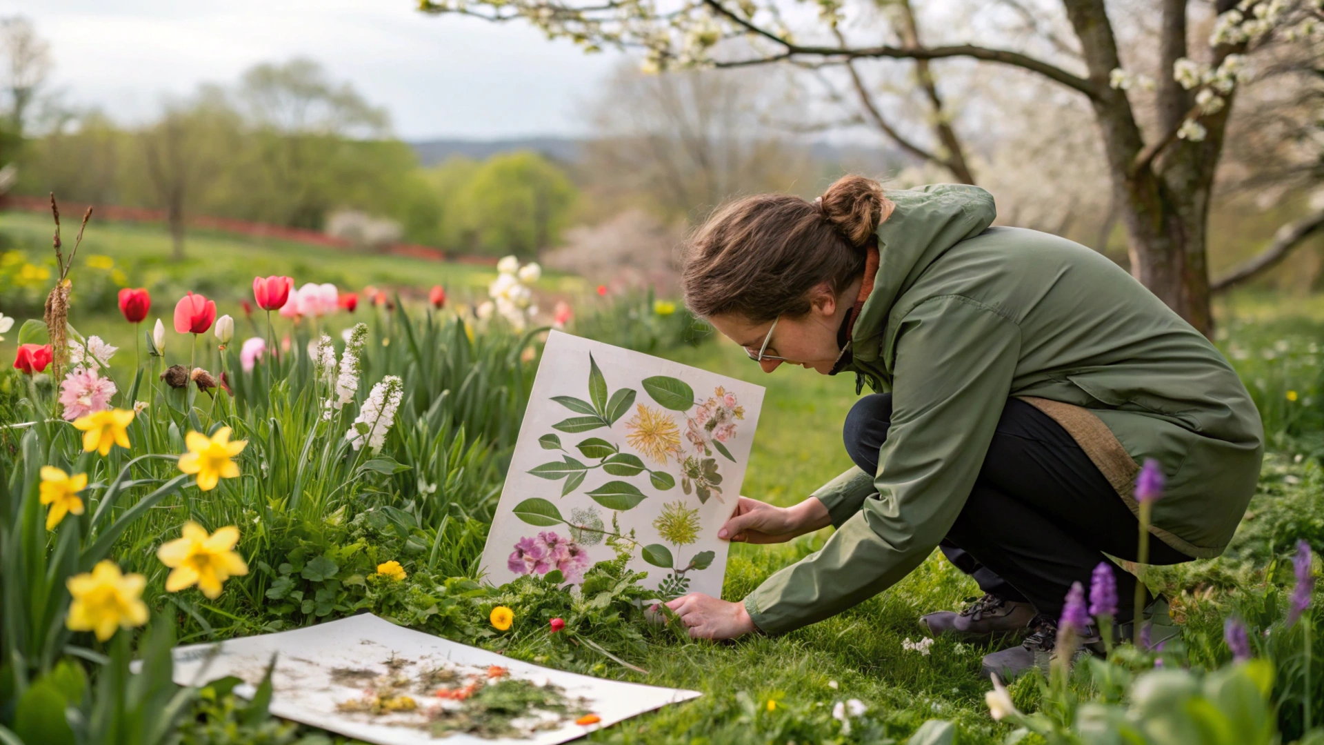 Spring Nature Collage Wall Art