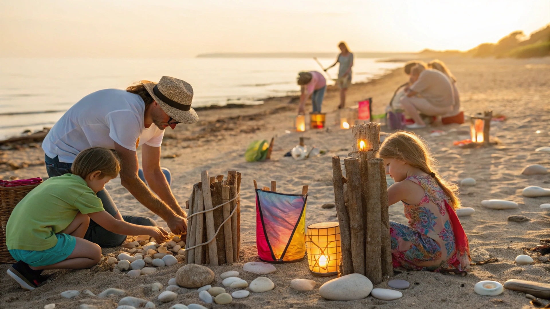 Summer Driftwood Lantern Crafting